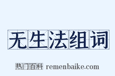 无生法组词是什么意思的图片